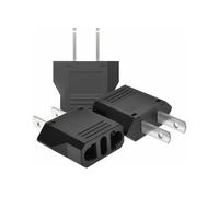 Transition électrique sans faille : adaptateur secteur portable européen vers américain, fusible de sécurité, double protection contre les