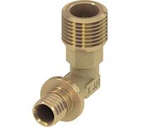 TECEflex Mamelon de transition coudé, bronze au silicium, 707802, Exécution: dimension 20 x filetage extérieur (R) 1/2"