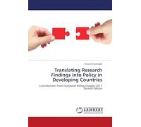 Translating Research Findings into Policy in Developing Countries