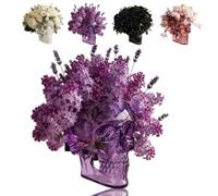 Translucent Gothic Skull Wall Vase, Gothic Skull Wall Hanging Vase, Hangable & Tabletop Freestanding, for Home Stylists Plant Parents (Purple)