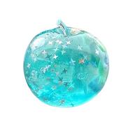 Translucent Stress Ball, Glitter Fruit Squishys, 2.36x2.36x2.36in Squeeze Toy with Sea Theme Silicone Core, Elastic Gel Texture Fidget, Cute Style with Sparkles Design, Relax Toy for Work Travel Use