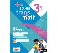 Joël Malaval – Cahier Transmath 3e – Cahier élève – 2025 – Broché
