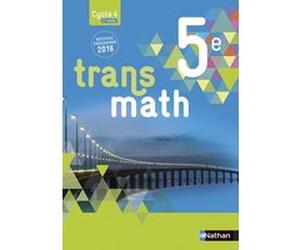 Transmath Mathématiques 5è 2016 - Manuel élève Grand Format Véronique Carlod (Auteur), Monique Maze (Auteur), Annie Plantiveau (Auteur), Frédéric Puigredo (Auteur), Franck Verdier (Auteur), Joël Malav