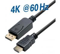 Transmedia C 310-2 câble vidéo et adaptateur 2 m DisplayPort HDMI Noir