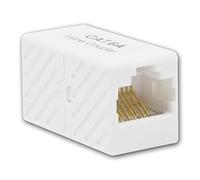 Transmedia Couplage CAT6 RJ45 blanc, adaptateur pour câble patch CAT6A, coupleur réseau, couplage Western 8/8 vers couplage Western 8/8