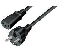 Transmedia N5-5L Câble de raccordement pour appareil à froid IEC320 C13, longueur 5 m Noir