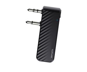 Transmetteur audio Bluetooth Double Jack 3.5mm rabattable Mode avion 4smarts Noir