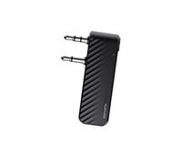 4smarts Transmetteur audio Bluetooth 465609 – Double jack 3,5 mm rabattable, AUX USB, 7 m – Noir