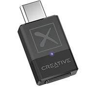 Creative BT-W5 Transmetteur Audio Intelligent Bluetooth 5.3 avec aptX Adaptive, Audio Haute résolution 24 bits/96 kHz, Fonction de Changement d'appareil, Fonctionne avec PC/Mac/Consoles de Jeux