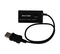 Real Cable Transmetteur Bluetooth pour téléviseur et ordinateur iPlug BTX Noir