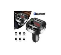 Transmetteur bt3. 0 sans fil lecteurs mp3 fm modulateur mains libres double chargeur usb - noir G