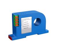 Transmetteur de courant alternatif Capteur transmetteur de courant Hall 22mm AC DC 0-10A 0-150A 0-300A à 4-20mA 0-10V 0-5V(DC0-40A INPUT_DC24V_4-20MA OUTPUT)