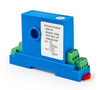Transmetteur de courant Hall 4-20mA 0-10V 0-5V AC, transducteur de courant 0-50A 0-100A 0-150A, 1 pièces(0-10V Out,DC0-40A_8MM HOLE_DC12V)
