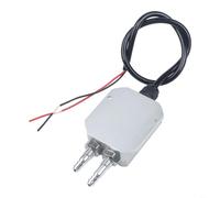 Transmetteur de pression différentielle 4-20 mA, capteur de pression du vent pour mesure du débit d'air CVC, corps en alliage avec buse pagode, gamme 0-2 kPa, alimentation 24 V CC (0-1 kPa)