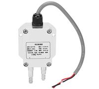 Transmetteur de Pression du Vent, capteur de Pression différentielle Micro à Haute précision, Sortie 4-20 mA, Alimentation DC 24 V, boîtier en Alliage d’Aluminium avec raccords (0,2Kpa)