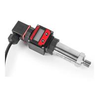 Transmetteur de pression haute précision, capteur de sortie DC24V 4-20mA for eau, gaz, huile, avec câble de 1 m et écran LCD(0-60bar 0-10V)
