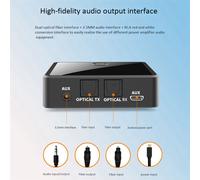 Transmetteur et récepteur audio Bluetooth 5.0 à faible latence 2X HD Musique 2 en 1 sans fil Jack 3,5 mm