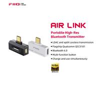 Transmetteur FiiO Air Link (type-c) Bluetooth 6.0 pour lecteur mobile/jeu vers casque sans fil, puce QCC5181, LDAC/AptX adaptatif Black