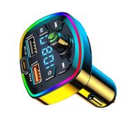 Transmetteur FM - Adaptateur FM sans Fil Bluetootĥ, kit autoradio, Double Chargement USB, récepteur Audio, Lecteur MP3, Prise en Charge des appels Mains Libres | Lecteur de Musique de Chargeur de