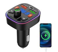Transmetteur FM Blue Tooth - Adaptateur de Voiture sans Fil Blue Tooth Charge Rapide | Récepteur Radio émetteur FM, Adaptateur de dent Bleue de Voiture sans Fil avec Appel Mains Libres, pour lecteurs