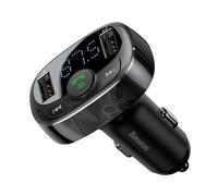 Transmetteur FM Bluetooth 4.2 MP3 BASEUS T avec chargeur de voiture 2x USB 3.4A