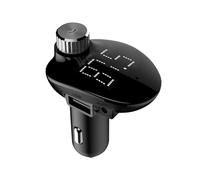 Transmetteur FM Bluetooth, adaptateur radio pour voiture, émetteur FM Bluetooth, lecteur de musique MP3, récepteur radio, adaptateur de charge de voiture double USB, prise en charge de la carte TF/clé