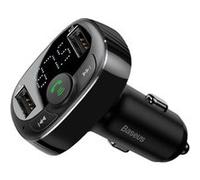 Transmetteur FM Bluetooth avec Chargeur Allume-cigare et Micro pour smartphone Baseus S-09A Noir G