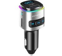 4smarts Transmetteur FM Bluetooth – Chargeur voiture USB et USB‑C PD 18W – Noir G