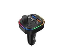 Transmetteur FM Bluetooth avec Chargeur Voiture USB QC 3.0 et USB-C 18W C2 Noir