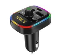 Transmetteur Fm Bluetooth Avec Chargeur Voiture Usb Qc 3.0 Et Usb-C 20w C4 Noir