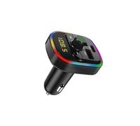 Transmetteur FM Bluetooth avec Chargeur Voiture USB QC 3.0 et USB-C 20W C4 Noir