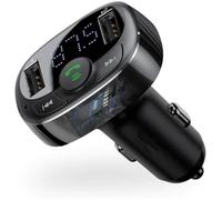 Transmetteur FM Bluetooth Baseus pour Voiture kit de Voiture pour transmetteur Radio FM sans Fil Ports de Chargement USB Doubles