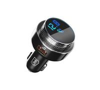 3mk Transmetteur FM Hyper Car Bluetooth – Chargeur allume-cigare USB Quick Charge 30W Noir