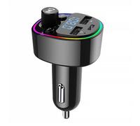 Transmetteur FM Bluetooth Lecteur MP3 Adaptateur Radio sans Fil Kit Émetteur FM Voiture Chargeur port type C Support Carte micro SD/