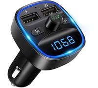 Transmetteur FM Bluetooth - LENCENT - T25 - Appel Mains Libres - Chargeur Voiture - 2 U
