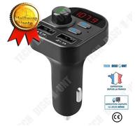 Transmetteur FM Bluetooth - TD® - Adaptateur Radio - Chargeur USB - Mains Libres - Noir