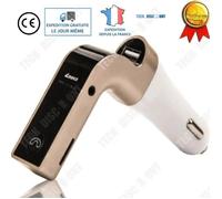 Transmetteur FM Bluetooth - TD® - Adaptateur Radio - Mains Libres - Chargement Téléphone - Or