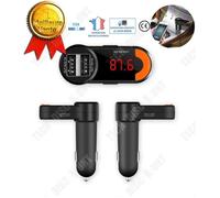 Transmetteur FM Bluetooth - TD® - Adaptateur voiture - Chargeur USB - Mains libres - Noir