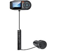 TRANSMETTEUR FM THOMSON BLUETOOTH 12/24V AVEC ECRAN DEPORTE USB-A 2.4A + USB-C