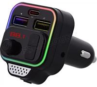 Transmetteur FM Bluetooth T'nB Premium avec 2x USB-A + 1x USB-C