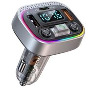 Transmetteur FM bt 5.4 - THOMSON - 12/24 V - 1A + QC3.0 + PD30 W - Led bleu