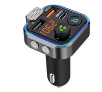 Transmetteur FM Bluetooth Voiture, Adaptateur Allume Cigare Émetteur Radio