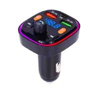 Transmetteur FM Bluetooth Voiture avec Kit Mains Libres - MP3 Player, Double Port USB 3.1A, Charge Rapide, Affichage Tension, Diffusion sans Fil