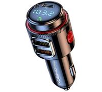 Transmetteur FM bt - THOMSON - 12/24 V - 48 W - QC 3.0 - Led bleu