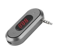Transmetteur FM - Connecteur de 3,5 mm Batterie rechargeable intégrée de 300 mAh Prend en charge la mémoire de la dernière fréquence FM et l'appel mains libres