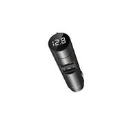 Transmetteur fm / mp3 bluetooth 2 ports usb affichage led pps noir