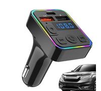Transmetteur FM pour voiture - Adaptateur lecteur MP3 USB & Type -C | Kit de mise à niveau radio sans fil Appels mains libres Music Streaming Charger Audio Combo