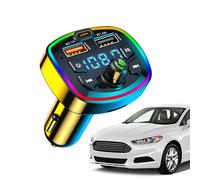 Transmetteur FM pour voiture - Écran LED avec charge rapide 2 ports - Récepteur radio sans fil pour voiture, téléphone, PC, route et statut de charge mains libres