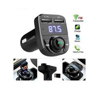 Transmetteur FM sans fil, adaptateur allume-cigare X8, Bluetooth, 42 MP3, port USB