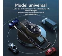 Transmetteur Fm Sans Fil Bluetooth 5.3 Pour Voiture, Usb Vers Jack 3,5 Mm, Audio, Musique, Microphone, Adaptateur Mains Libres